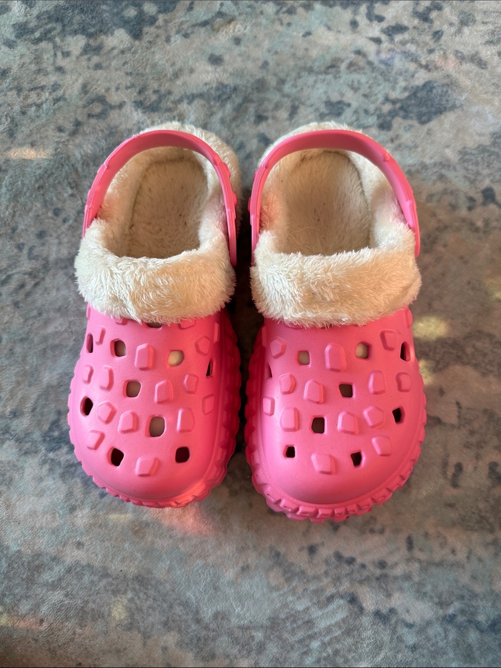 Pink Faux-Fur Lined Clog Shoes size 8.5 (40-41)